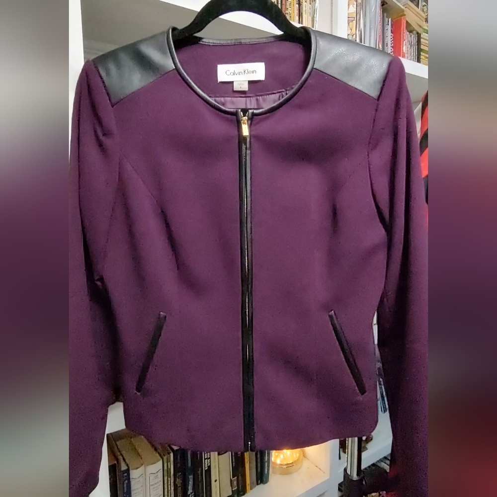 Calvin Klein Women's Purple Jacket